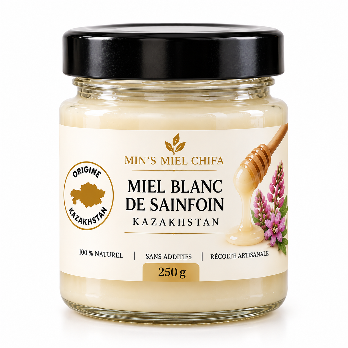 Miel de sainfoin ( Kazakhstan ) 250g