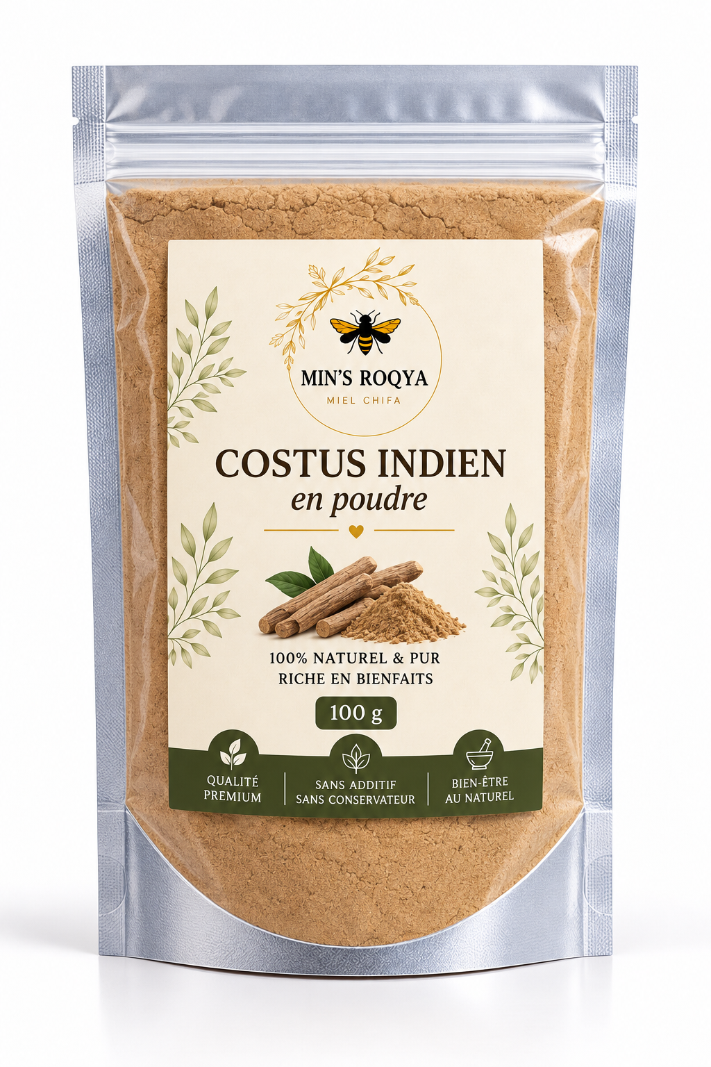 Costus indien en poudre 100g