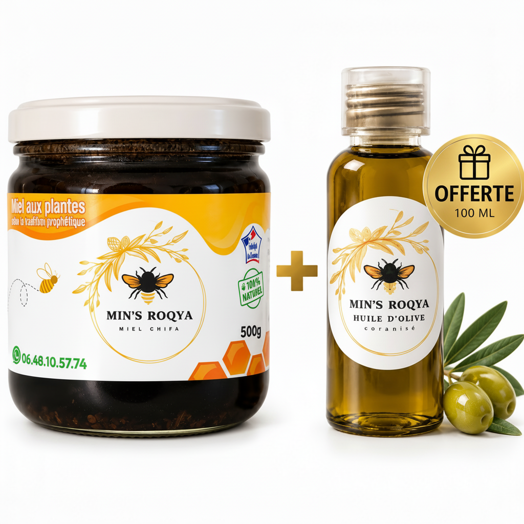 Miel Chifa + Huile d'Olive Offerte